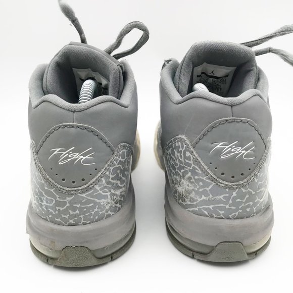 AIR JORDANS Flight Kids Gray High Top Sneakers Youth 4.5 - Picture 5 of 14